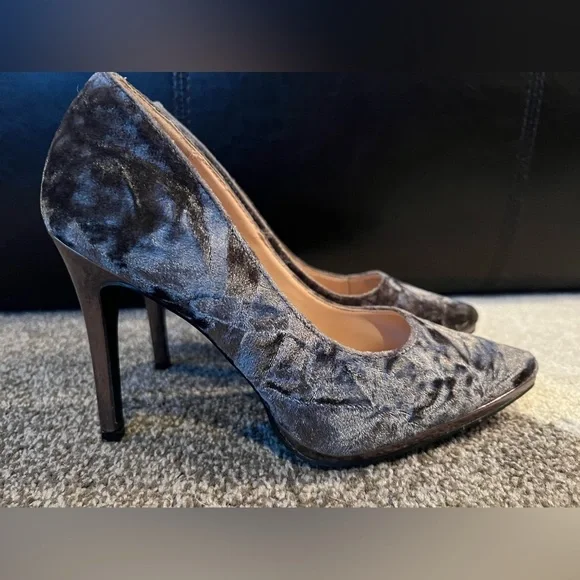 Penny Loves Kenny Womens Opus Pewter Gray Platform Heels- 9M - Picture 3 of 12